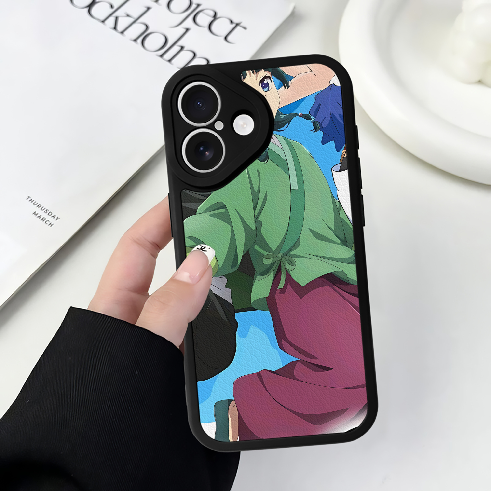 薬屋のひとりごと The Apothecary Diaries 【iPhone 16シリーズ対応】シリコンスマホケース（レザー調） 材質：シリコン